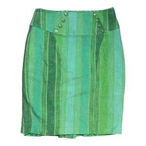 Anthropologie Eva Franco Bright Green Pencil Skirt size 2